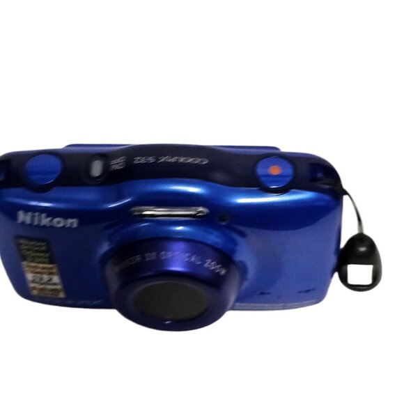 Nikon COOLPIX S32 13.2MP Digital Camera Blue Waterproof Box Battery Charger Card - Picture 8 of 16